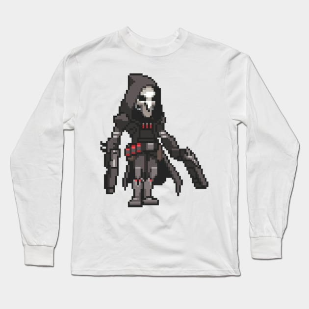 Reaper Pixel Long Sleeve T-Shirt by Genessis